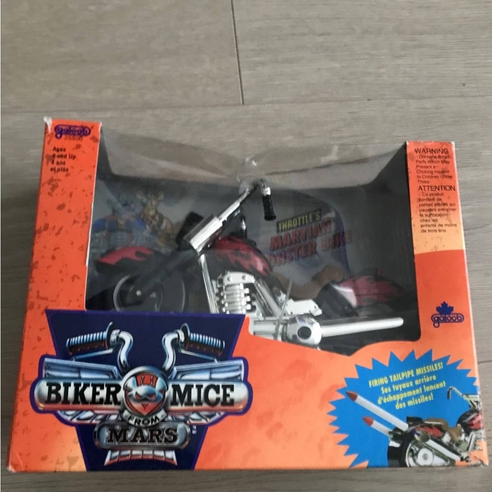 Vintage 90’s Biker Mice from Mars Throttle’s Martian Monster Bike Toy Galoob New